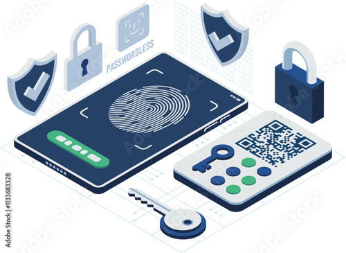 Isometric Passwordless Authentication with Biometric Security