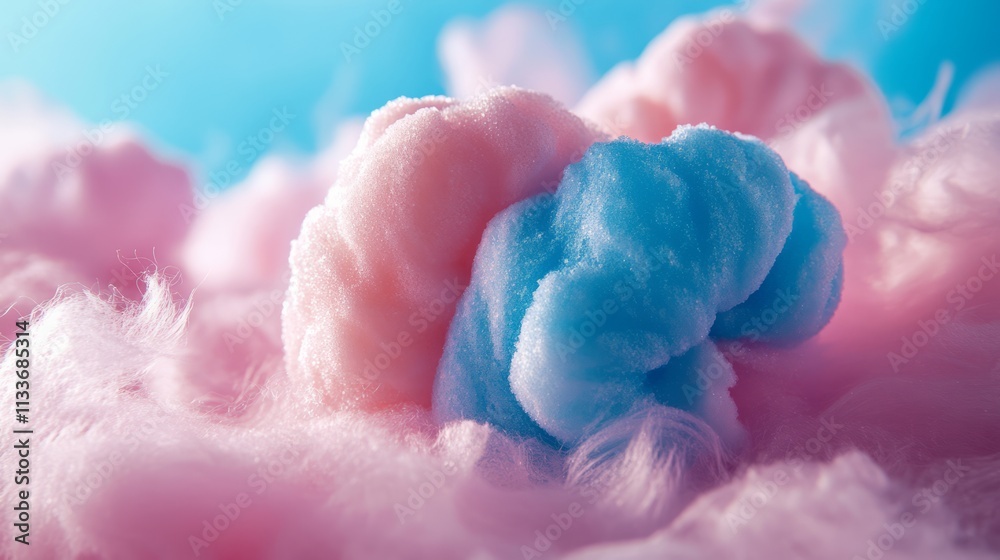 Fototapeta premium National Cotton Candy Day background concept
