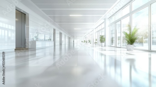 Wallpaper Mural Abstract Representation of a White Office Space Torontodigital.ca