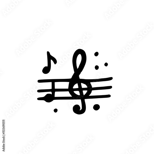 A Symphony of Symbols: An Exquisite Collection of Musical Notation Icons Reflecting the Art, Rhythm, Melody, and Harmony Found in Every Genre, Celebrating Music’s Universal Culture