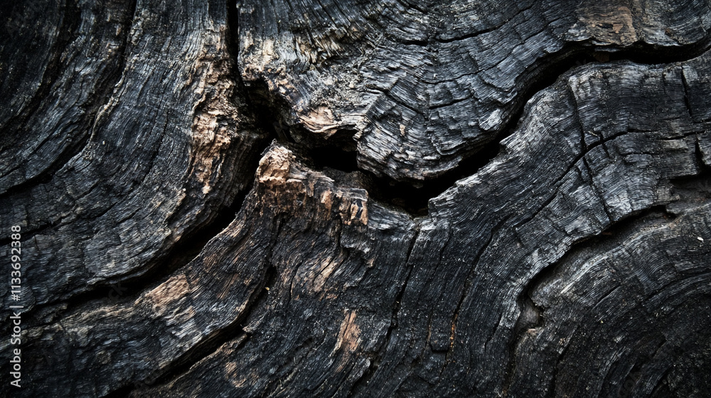 Textured surface of aged wood with deep cracks showing natural patterns and colors Textured surface of aged wood with deep cracks showing natural patterns and colors
