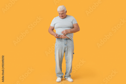 Diabetic mature man using l...