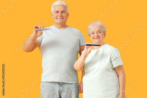 Diabetic senior couple with...