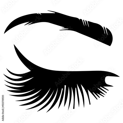 eyelash icon vectors illustration symbol design