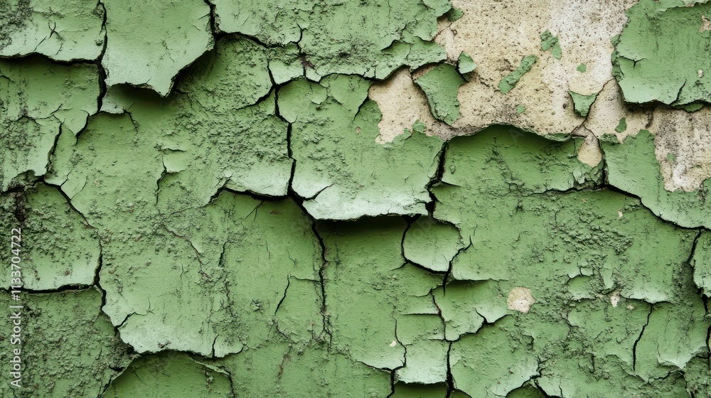 Obraz premium Scraped green background Green Abstract Background Green cracked wood background 