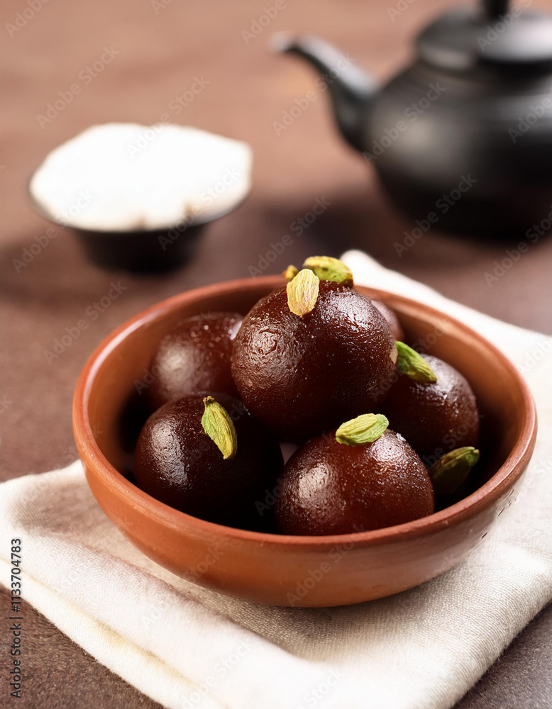 Kala Jamun or Black Gulab Jamun is a delicious and juicy sweet snack Kala Jamun or Black Gulab Jamun is a delicious and juicy sweet snack