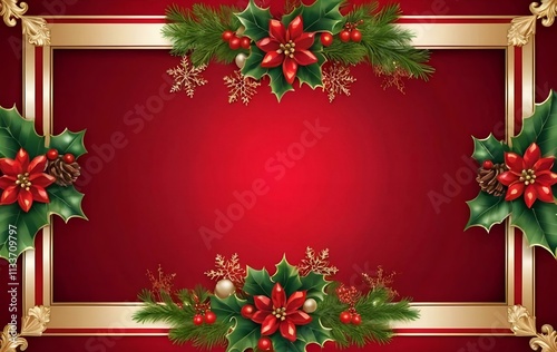 Christmas background image, winter, border, frame, banner, Christmas decoration