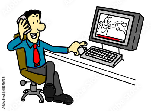 businessman with laptop