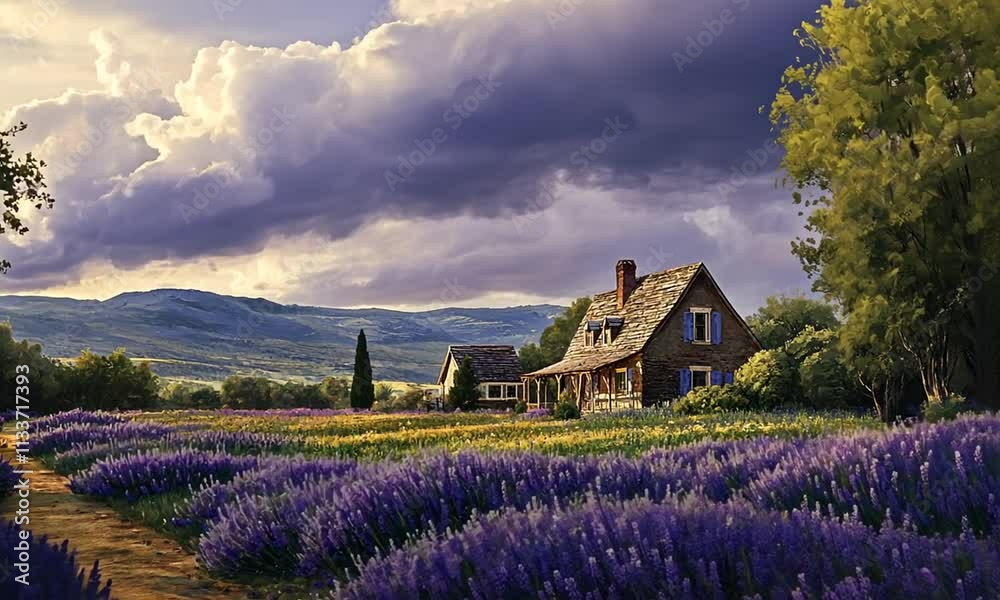 Lavender House in the French Countryside Lavender House in the French Countryside