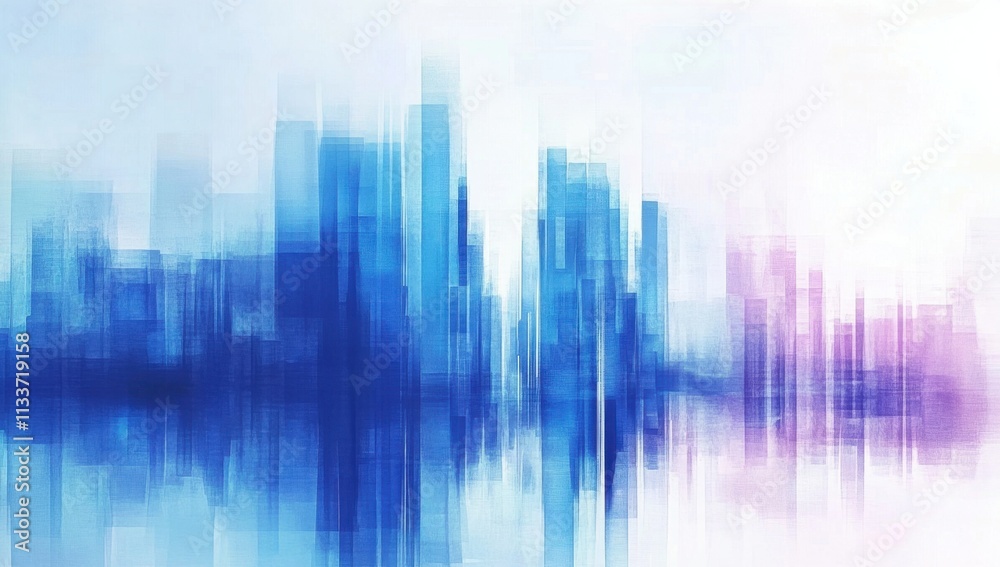 An abstract work showcasing the beauty of a city through watercolor techniques. An abstract work showcasing the beauty of a city through watercolor techniques.