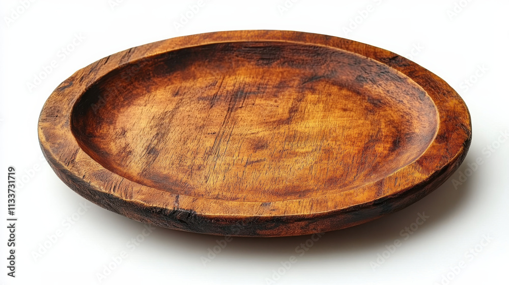 rustic wooden plate with round shape and textured surface, perfect for serving food or as decorative piece. Its natural finish adds warmth to any table setting rustic wooden plate with round shape and textured surface, perfect for serving food or as decorative piece. Its natural finish adds warmth to any table setting