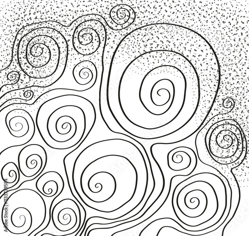Swirls of black lines for your projects.