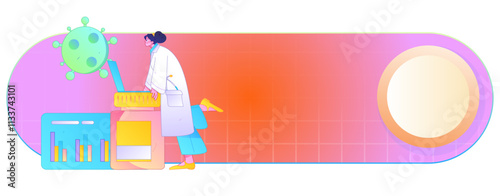 Medical characters fighting the epidemic flat vector concept operation hand drawn illustration
