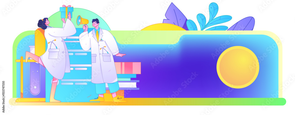 Medical characters fighting the epidemic flat vector concept operation hand drawn illustration
Medical characters fighting the epidemic flat vector concept operation hand drawn illustration