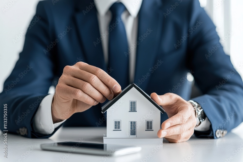 A financial advisor presenting a comparison of mortgage rates on a large screen. A financial advisor presenting a comparison of mortgage rates on a large screen.