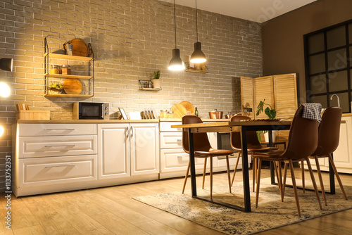 Modern kitchen interior des...