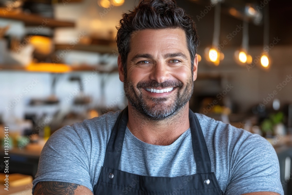 Happy Restaurant Owner or Chef Happy Restaurant Owner or Chef