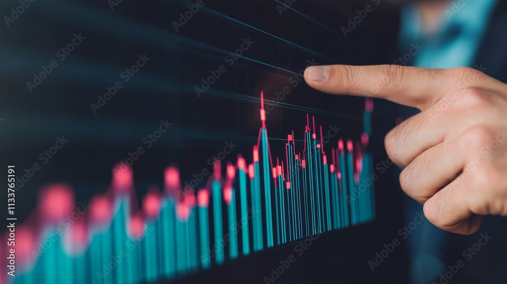 Businessman Analyzing Growth Trends in a Collaborative Session