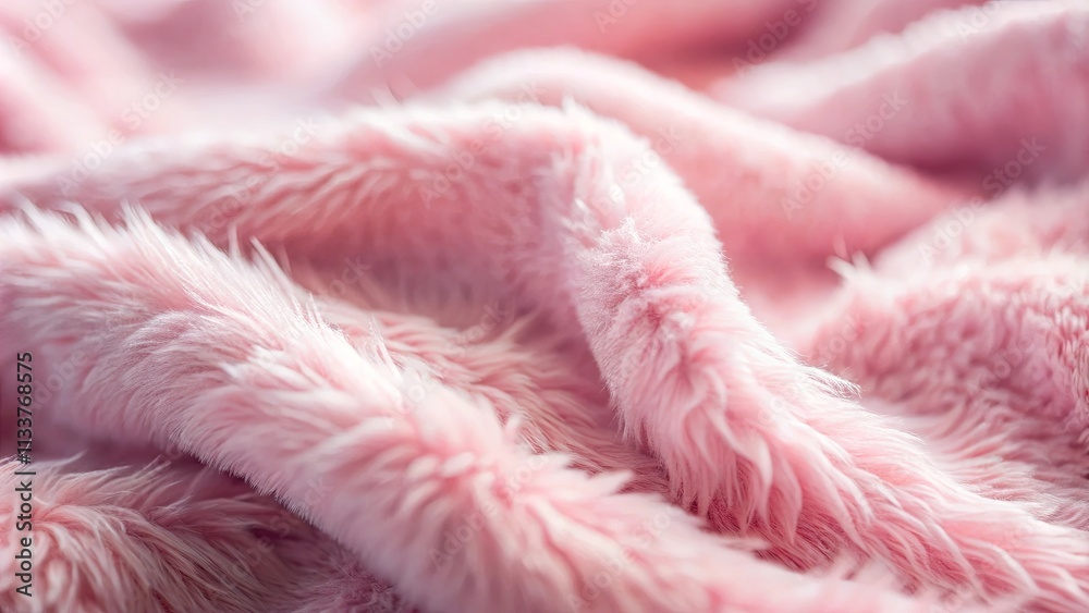 Soft Pink Plush Fabric Texture Luxurious and Cozy Drape Soft Pink Plush Fabric Texture Luxurious and Cozy Drape