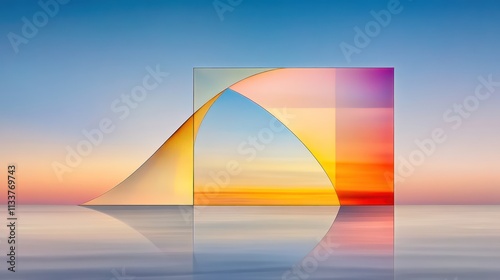 Abstract Shapes in Architectural Painting photo