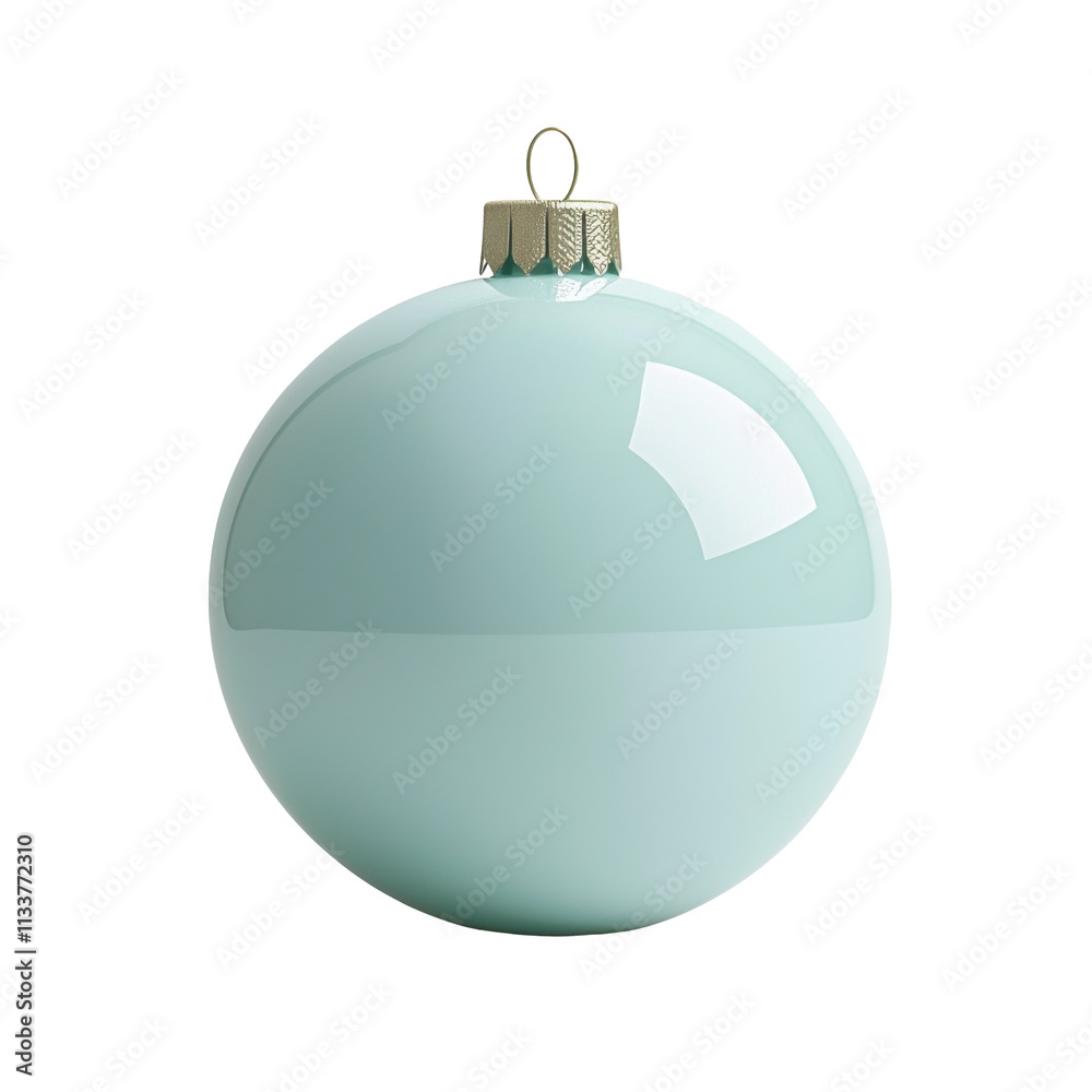 Light Green Holiday Ornament Isolated on PNG Transparent Background Light Green Holiday Ornament Isolated on PNG Transparent Background