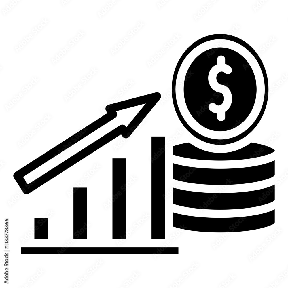 Revenue Growth Icon Element For Design Revenue Growth Icon Element For Design