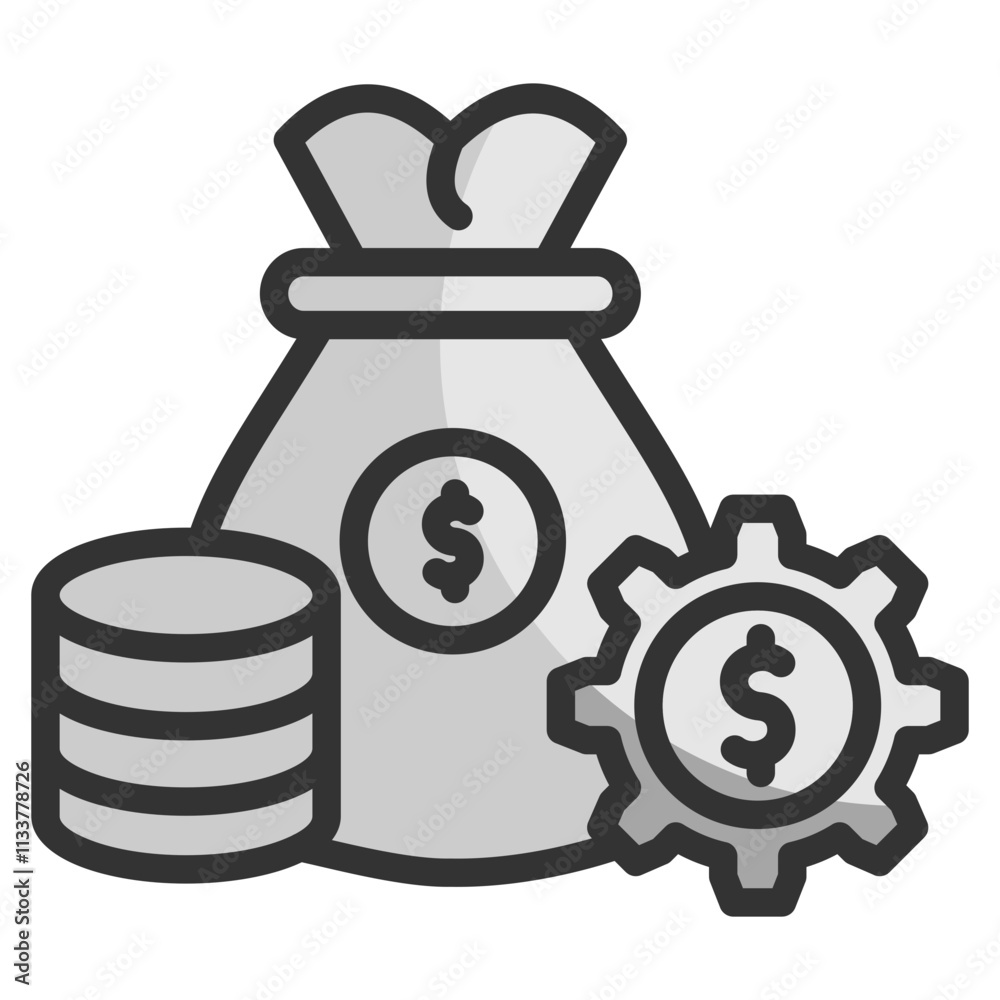 Cost Management Icon Element For Design Cost Management Icon Element For Design
