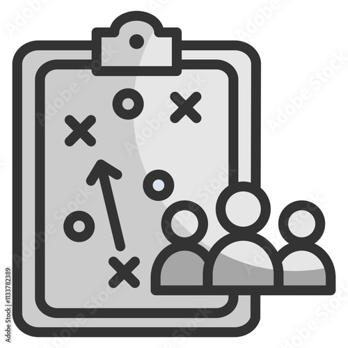 Team Strategy  Icon Element For Design