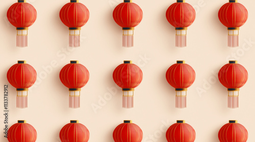 chinese new year lantern pattern