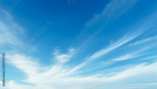 冬の青空と白い雲