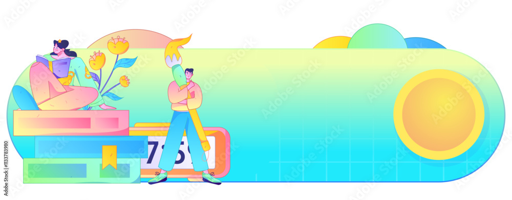 Character reading quietly vector concept operation hand drawn illustration
Character reading quietly vector concept operation hand drawn illustration