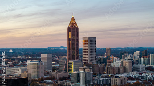 Atlanta Skyline at Sunset