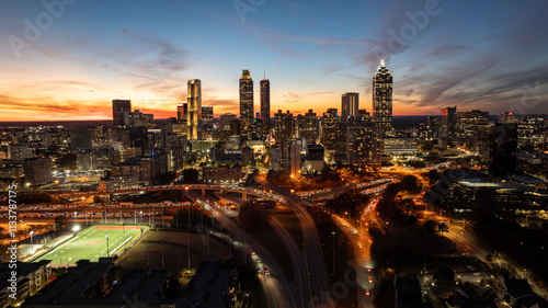 Atlanta Skyline at Sunset