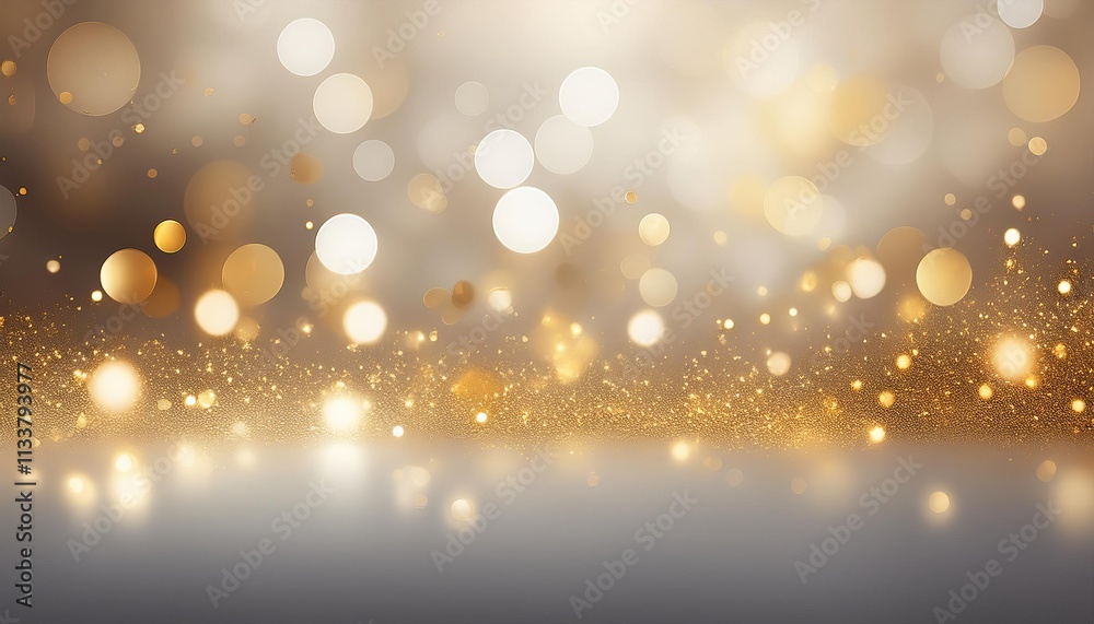 white glow with gold particle abstract bokeh background white glow with gold particle abstract bokeh background