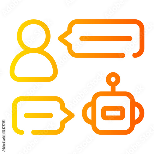 chatbot gradient icon