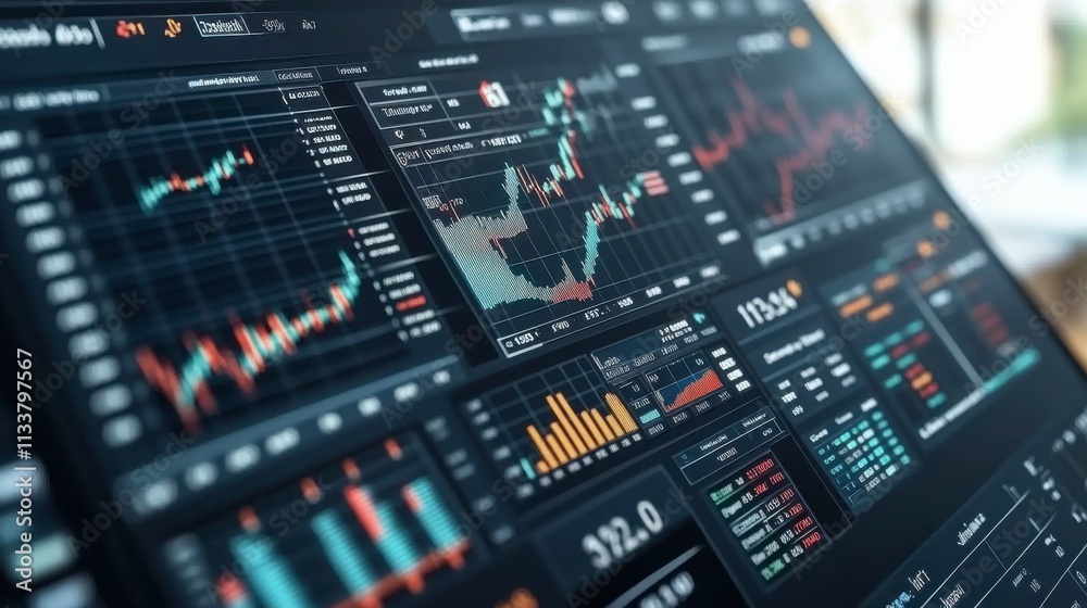 Beautiful 3D animation of charts, graphs, and diagrams growing on a digital blue screen showcasing abstract stock market business information and financial data in modern technology Beautiful 3D animation of charts, graphs, and diagrams growing on a digital blue screen showcasing abstract stock market business information and financial data in modern technology