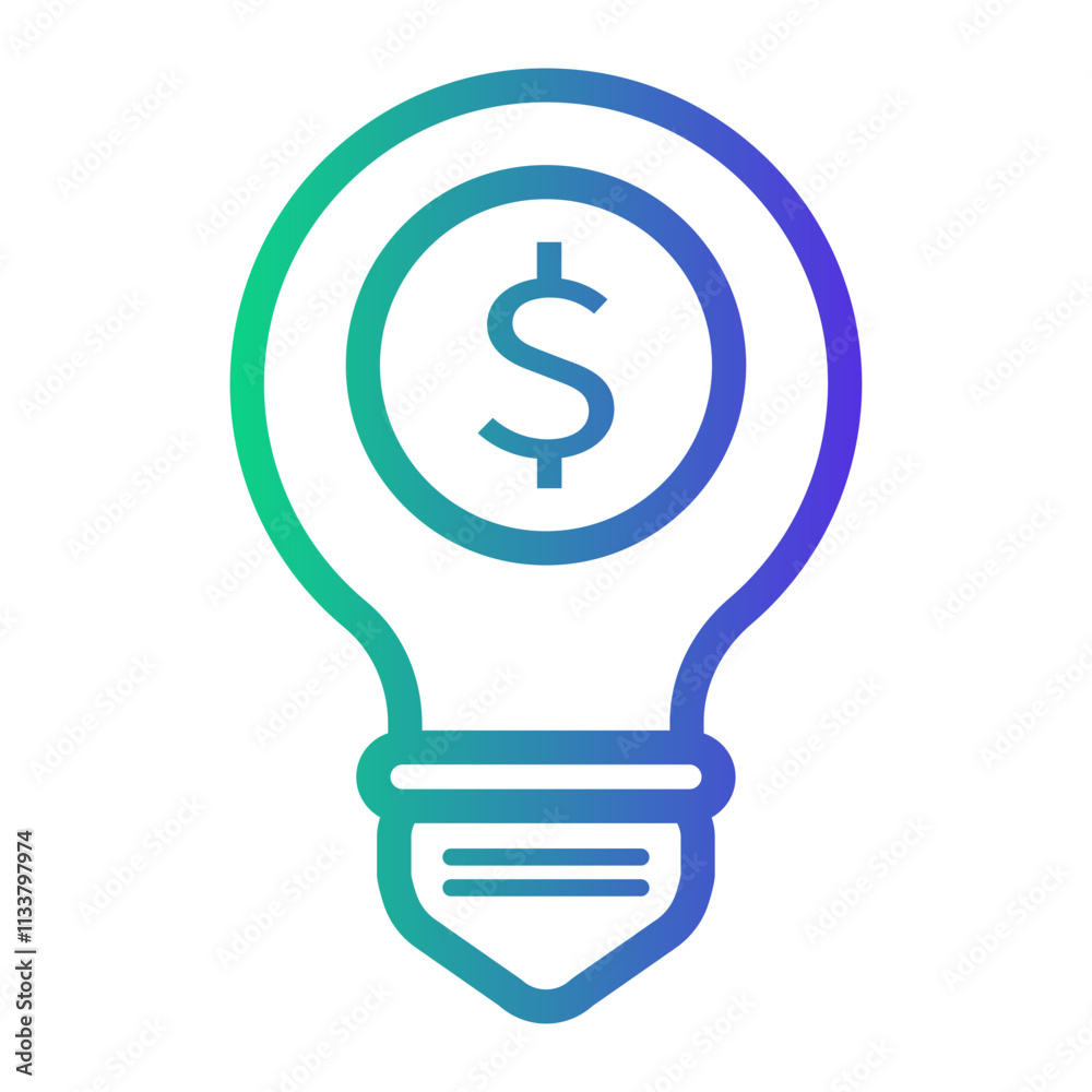 inspiration Line Gradient Icon inspiration Line Gradient Icon