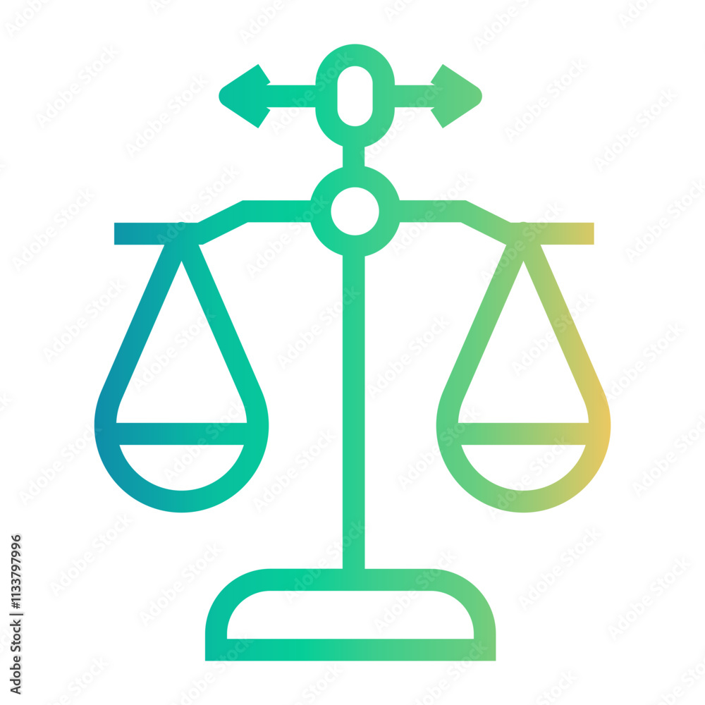 life balance Line Gradient Icon life balance Line Gradient Icon