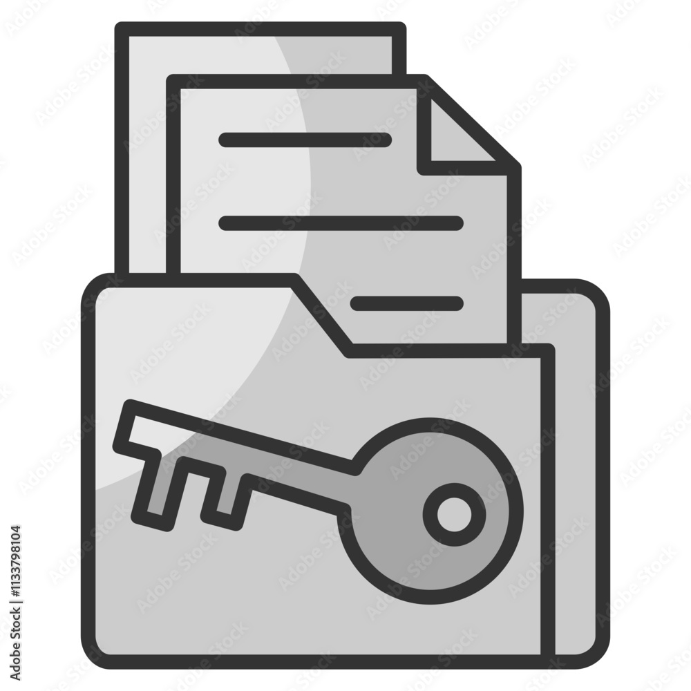 Document Access Icon Element For Design Document Access Icon Element For Design