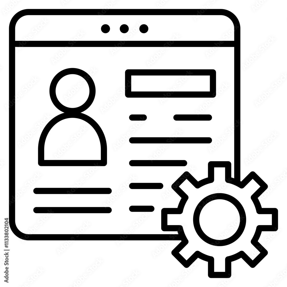 Account Management Icon Element For Design Account Management Icon Element For Design