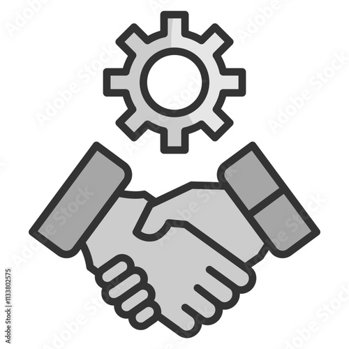 Service Agreement Icon Element For Design