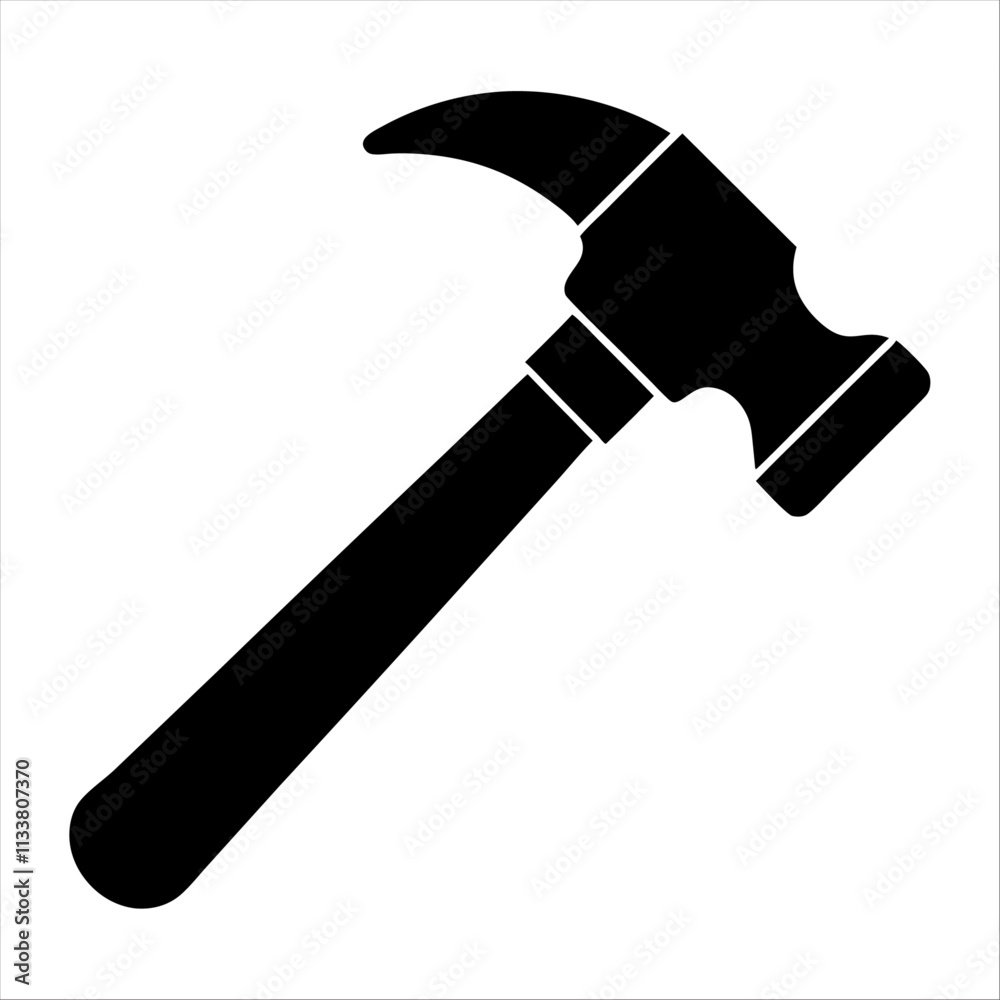 Hammer silhouette icon