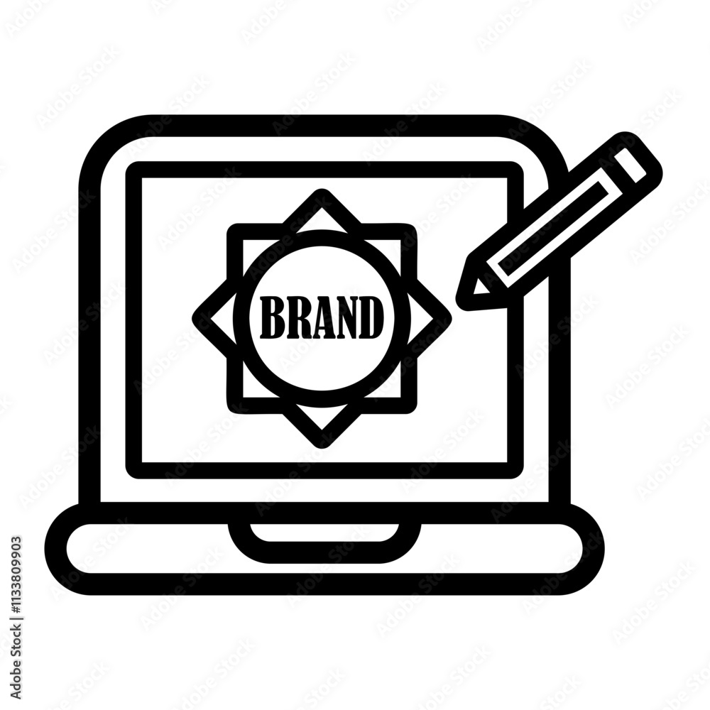 laptop Line Icon laptop Line Icon