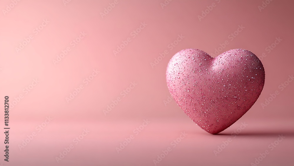Pink Heart on a Soft Pink Background.
Pink Heart on a Soft Pink Background.