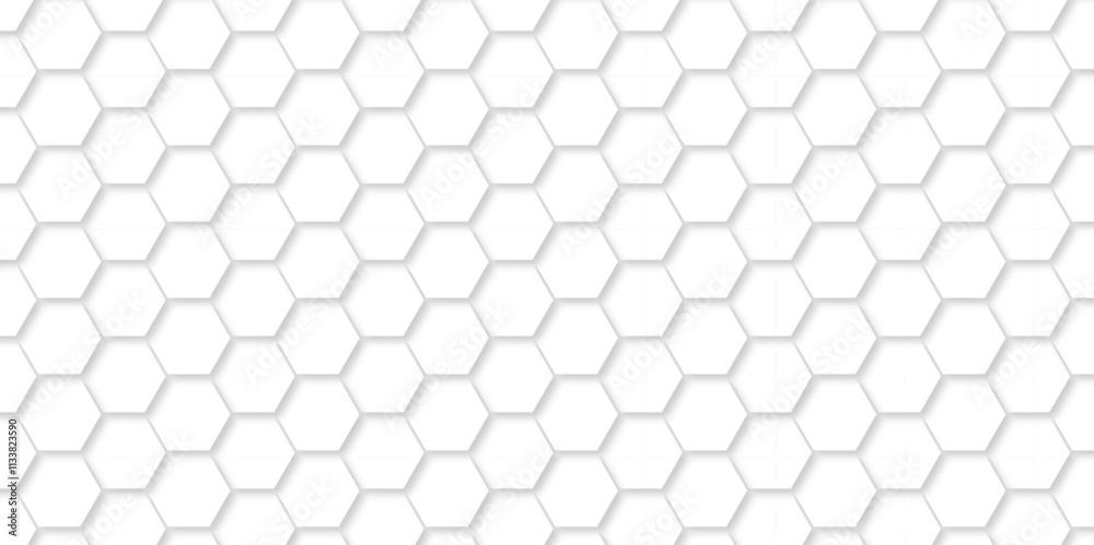 Realistic geometric pattern White Hexagonal Background. Luxury White Pattern. 3D Futuristic abstract honeycomb mosaic white background. geometric mesh cell texture. modern futuristic wallpaper. Realistic geometric pattern White Hexagonal Background. Luxury White Pattern. 3D Futuristic abstract honeycomb mosaic white background. geometric mesh cell texture. modern futuristic wallpaper.