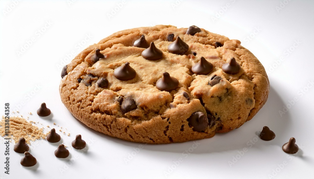 A delicious chocolate chip cookie, freshly baked and full of chocolatey goodness. A delicious chocolate chip cookie, freshly baked and full of chocolatey goodness.