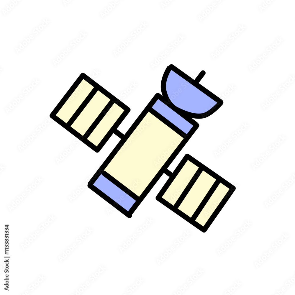 Planets in space doodle icon Planets in space doodle icon
