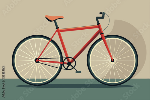 A bicycle leaning against a wall