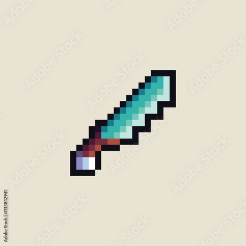 this is sword icon in pixel art, this item good for presentations,stickers, icons, t shirt design,game asset,logo and your project.