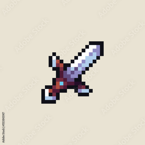 this is sword icon in pixel art, this item good for presentations,stickers, icons, t shirt design,game asset,logo and your project.